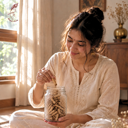 bhagavad gita jar with girl
